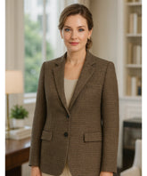 Blazer Feminino Xadrez Alfaiataria Elegante | Blaid